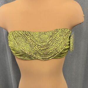 Victoria’s Secret swim Yellow and Black Women's Strapless Top